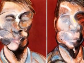 Francis Bacon painting depicting distorted human figure