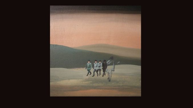 Figuren in weiter Landschaft Gemälde minimalistisch